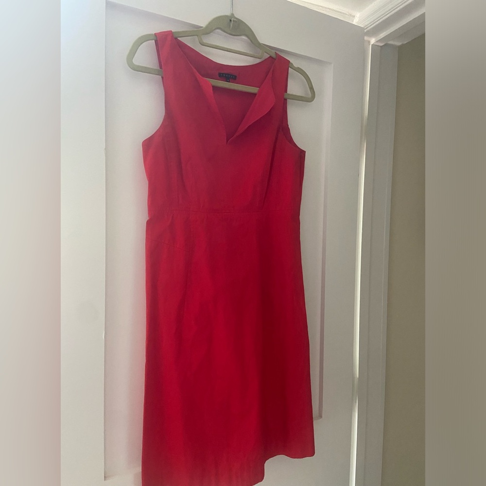 Theory red dress